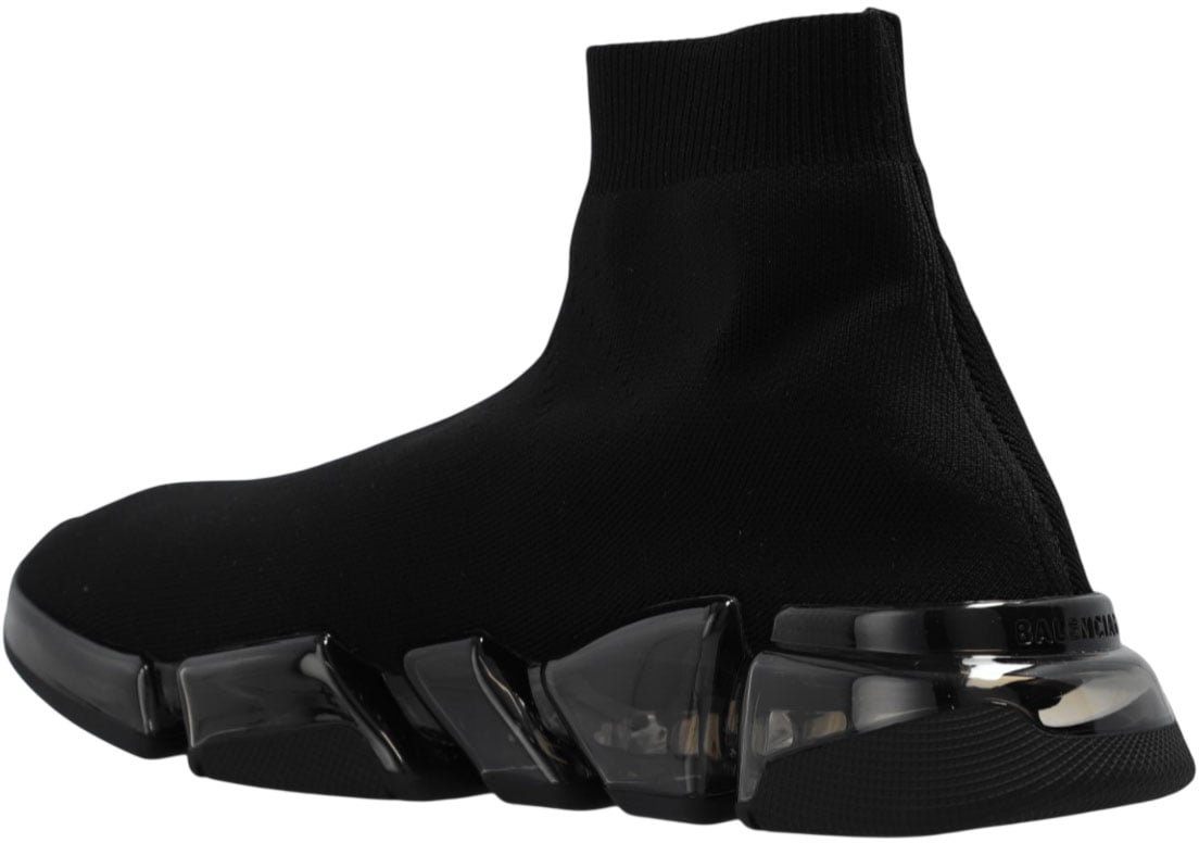 Balenciaga Sneaker Speed 2.0 Full Clear Sole nera Zwart