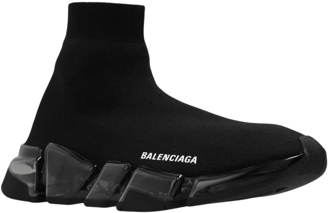 Balenciaga Sneaker Speed 2.0 Full Clear Sole nera Zwart