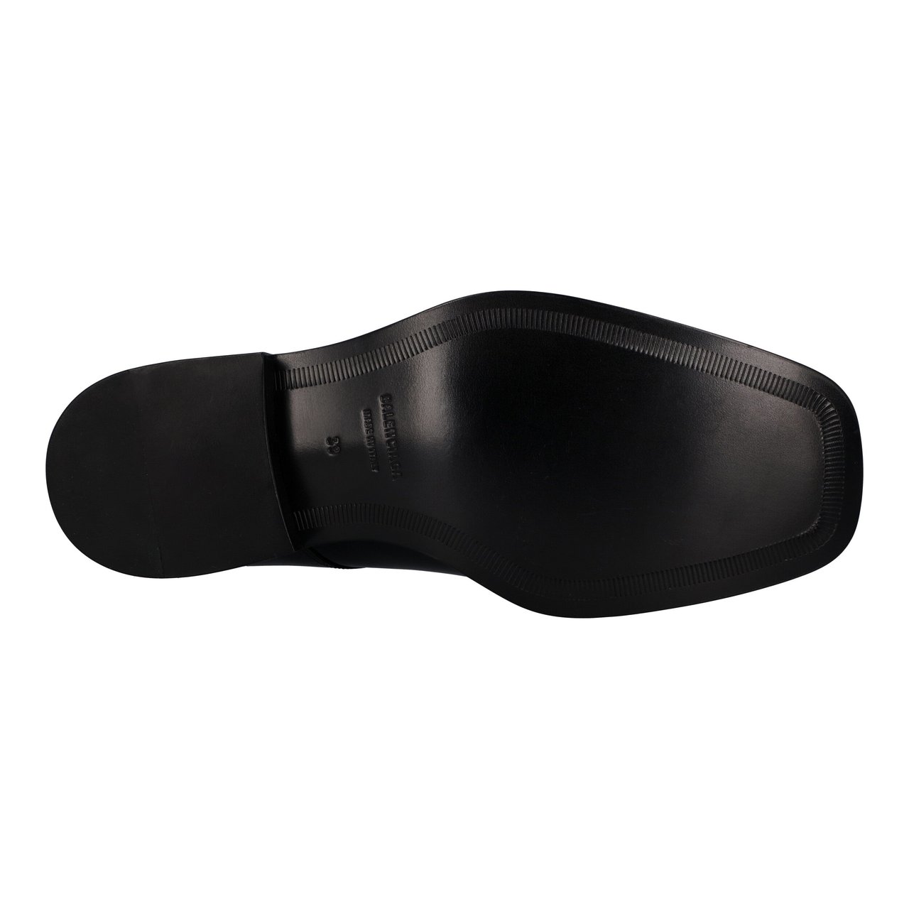 Balenciaga Rim Hi-Shine Derby Shoes Black Zwart