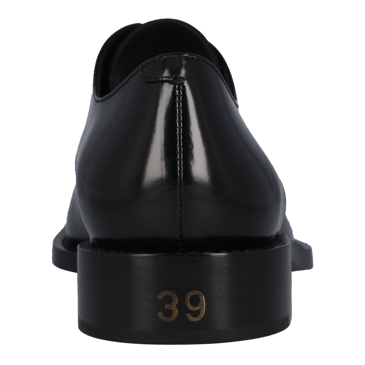 Balenciaga Rim Hi-Shine Derby Shoes Black Zwart