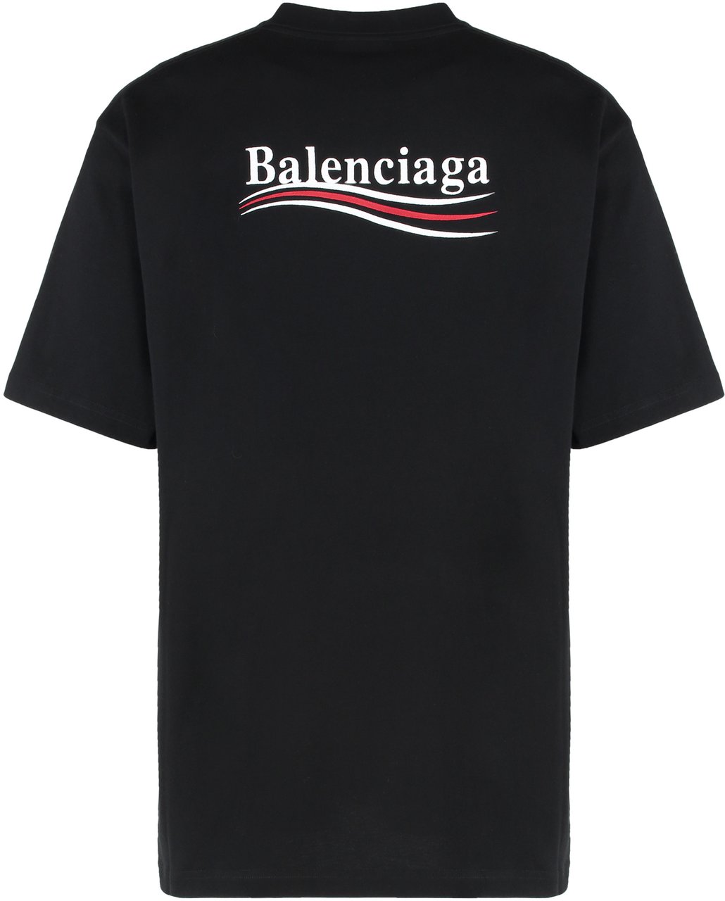 Balenciaga Round neck cotton T-shirt Zwart