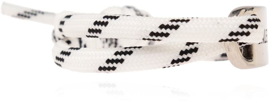 Balenciaga Logo Plate Bracelet Zilver