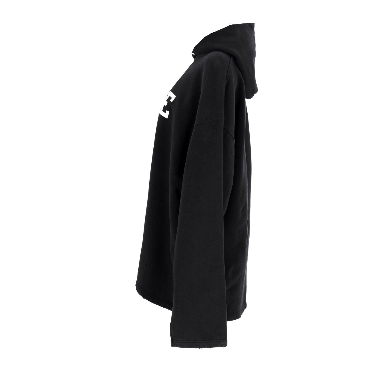 Balenciaga Black Free No Rib Hoodie Zwart