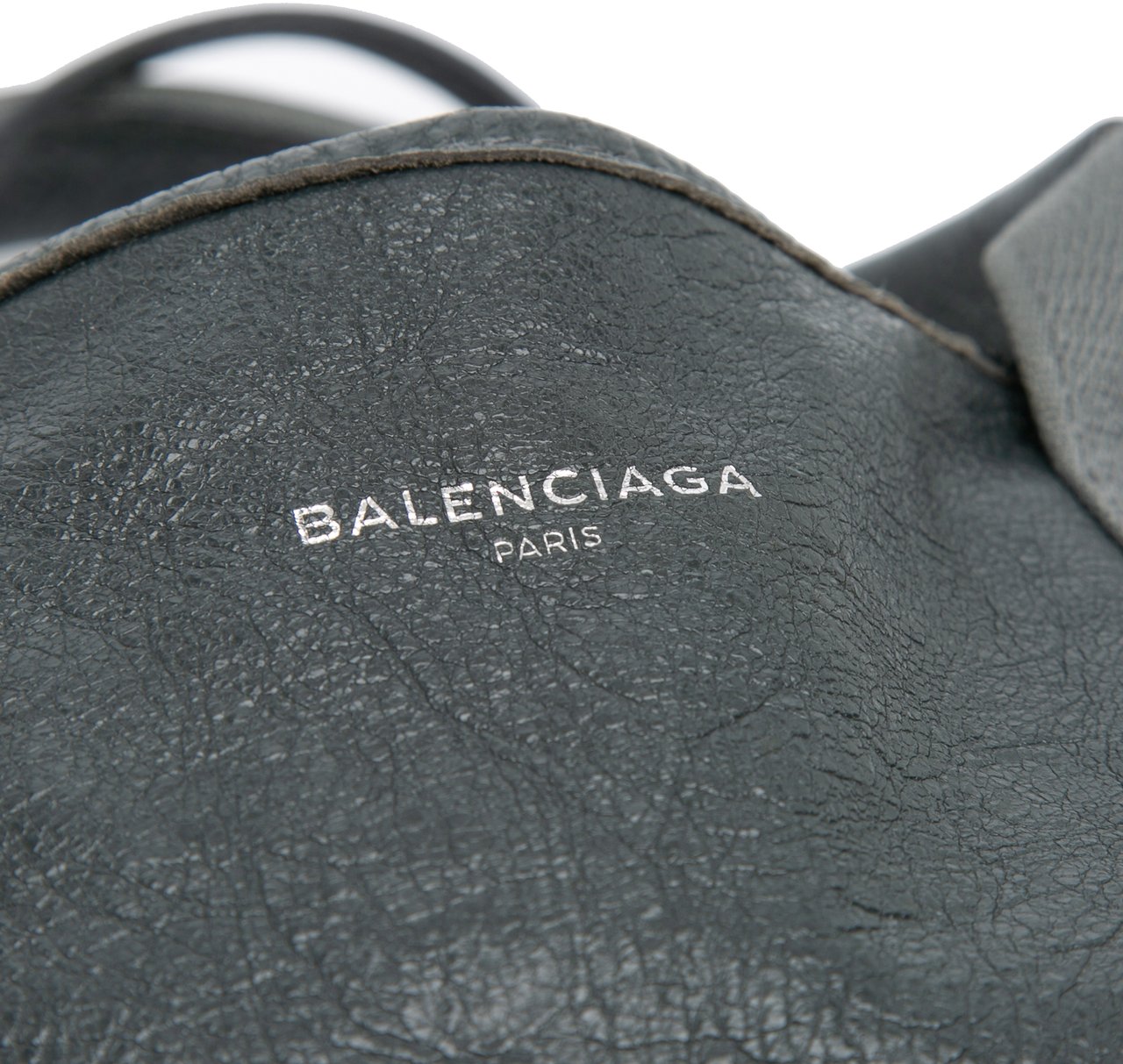 Balenciaga Leather Navy Cabas Satchel XS Zwart