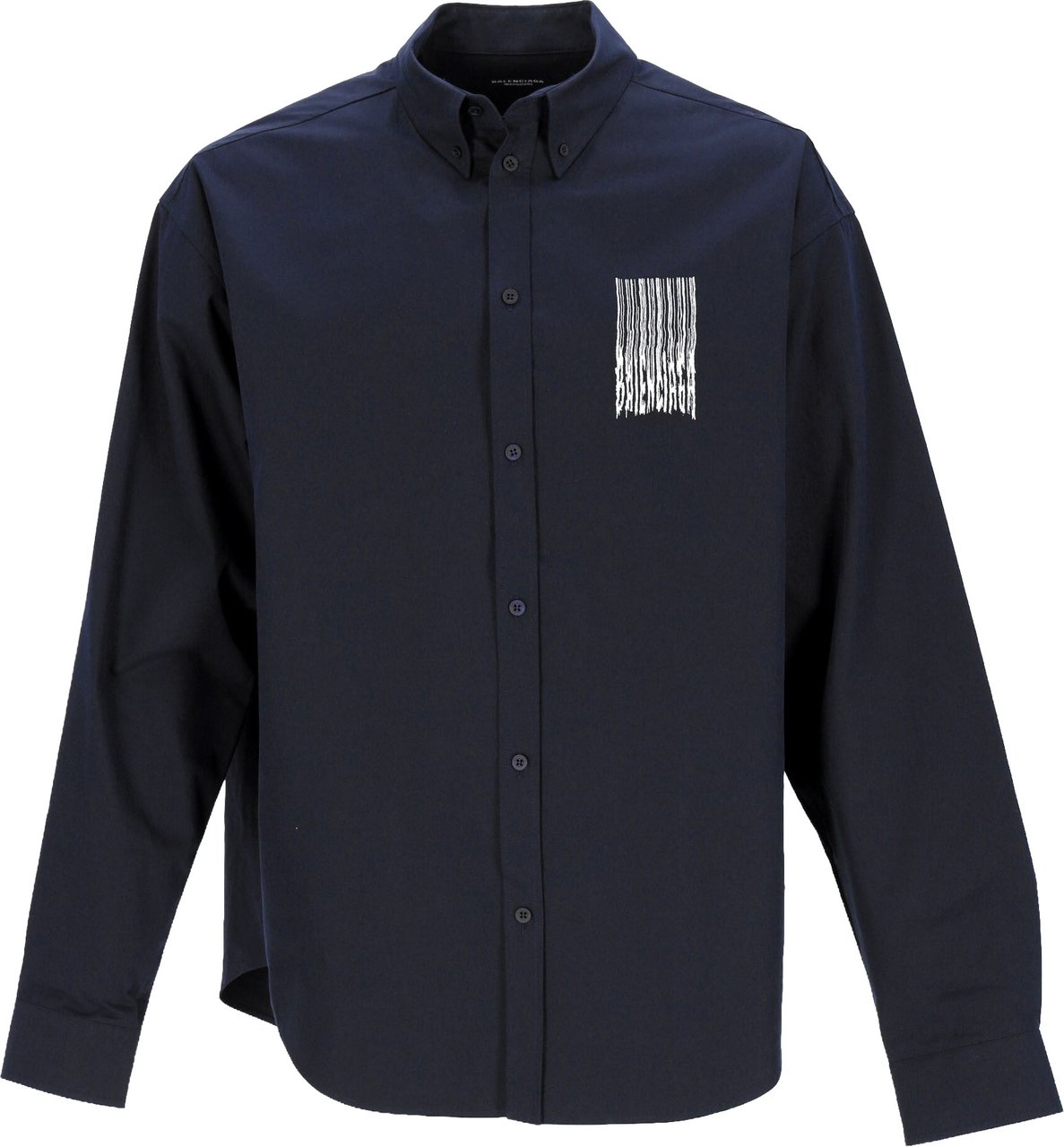 Balenciaga Barcode Logo Shirt Zwart