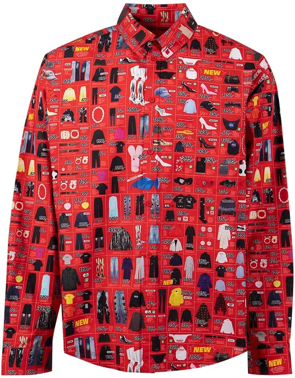 Balenciaga Balenciaga Printed Shirt Rood