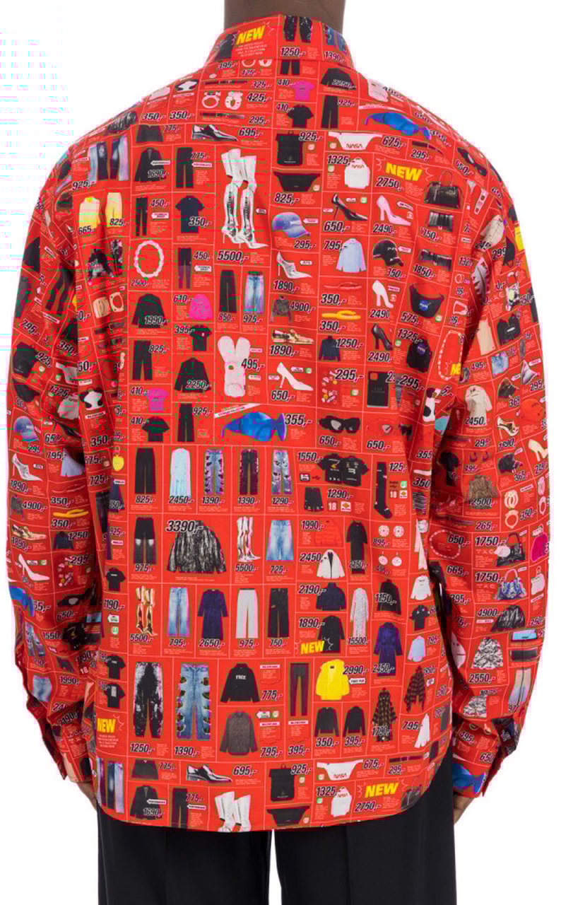 Balenciaga Balenciaga Printed Shirt Rood