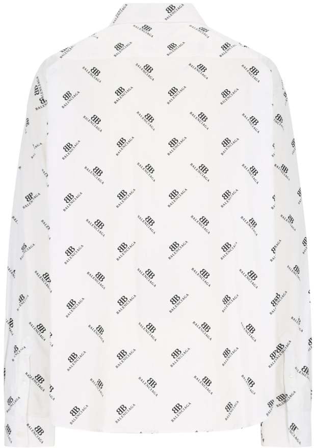 Balenciaga Classic Logo Shirt – White Wit