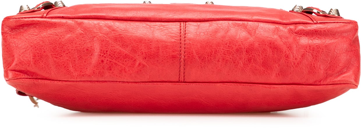 Balenciaga Lambskin Motocross Classic First Giant 12 Satchel Rood
