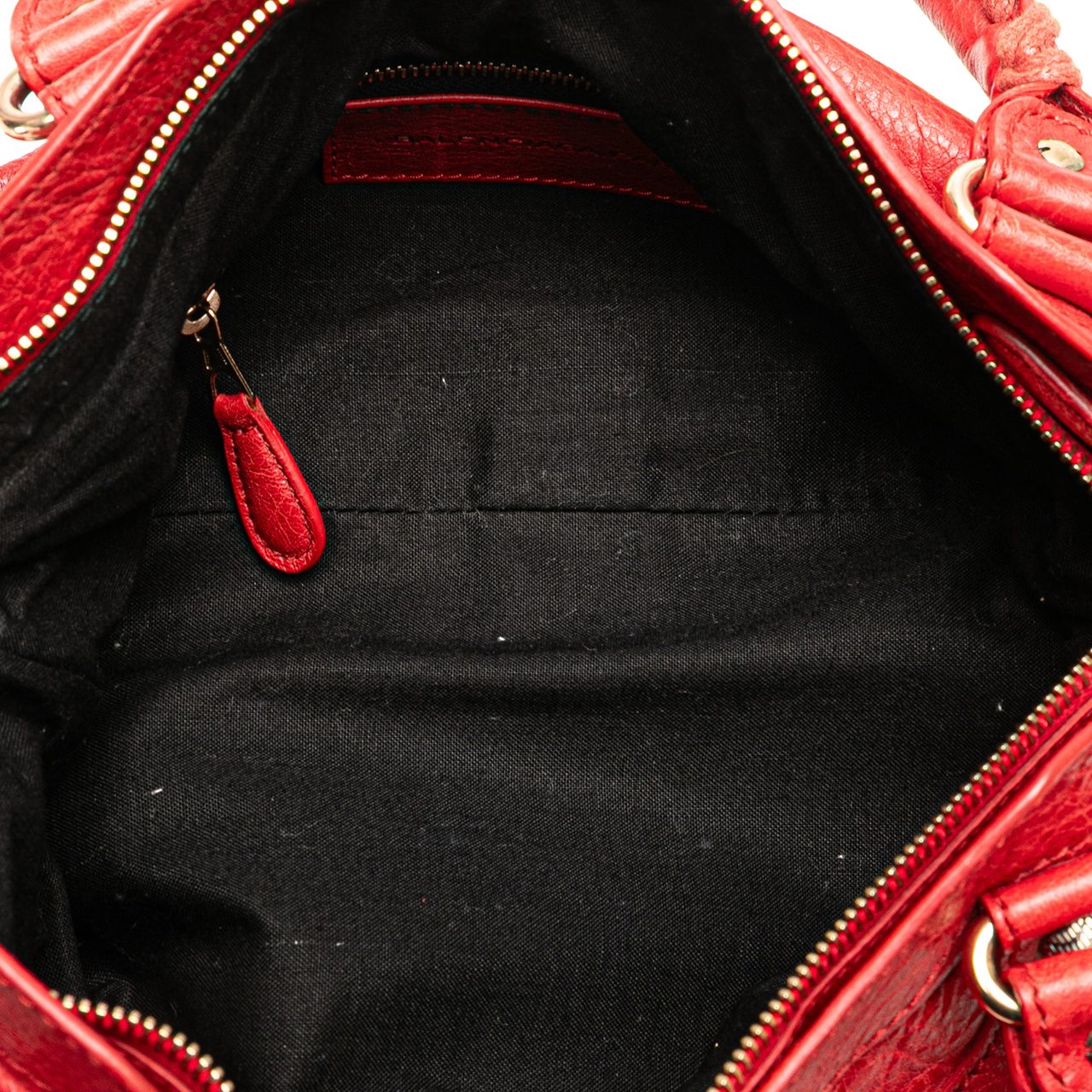 Balenciaga Lambskin Motocross Classic First Giant 12 Satchel Rood