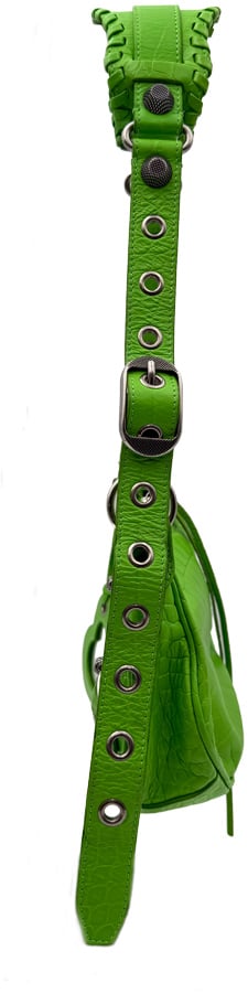 Balenciaga Balenciaga Cagole XS - Lime Green Croc Groen