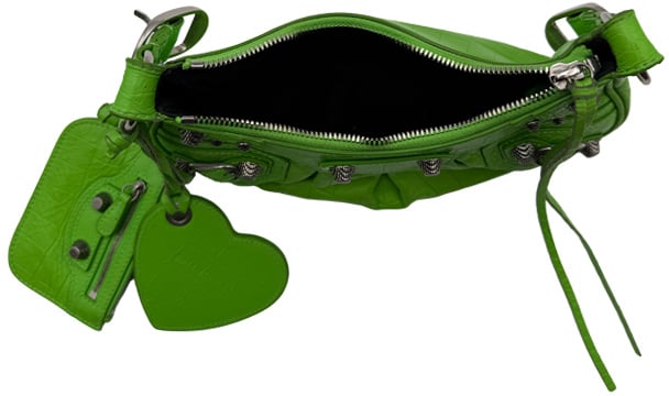 Balenciaga Balenciaga Cagole XS - Lime Green Croc Groen