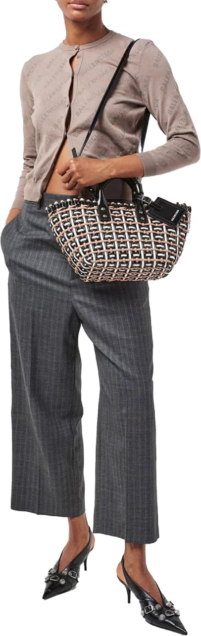 Balenciaga Bistro Basket Braided Tote Bag Divers