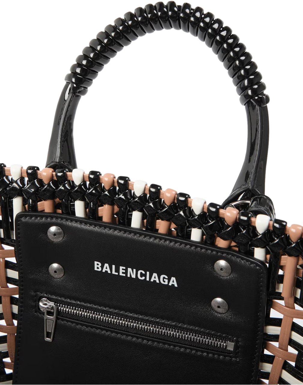 Balenciaga Bistro Basket Braided Tote Bag Divers