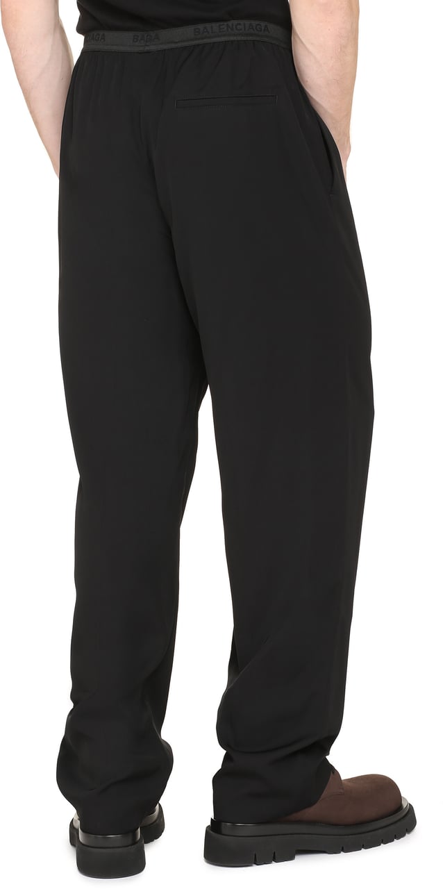 Balenciaga Elasticated waist trousers Zwart