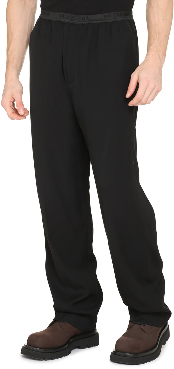 Balenciaga Elasticated waist trousers Zwart