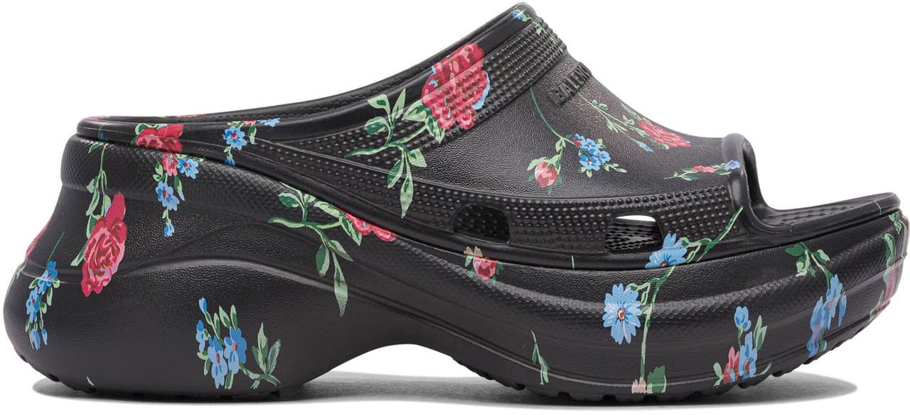 Balenciaga Slide "Pool Crocs™" Zwart