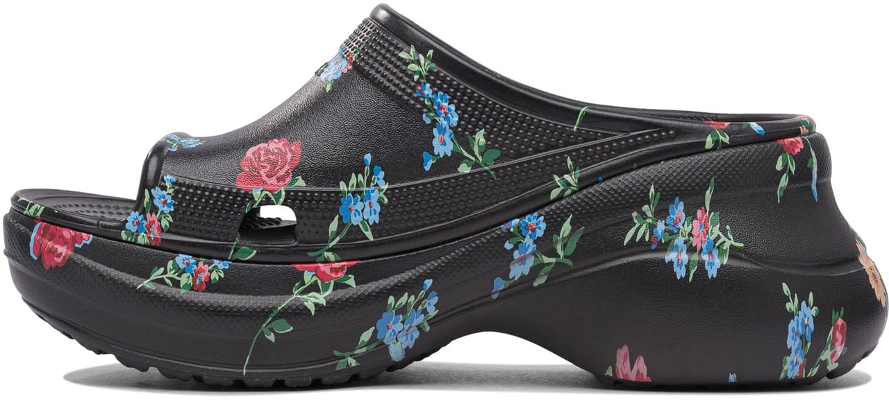 Balenciaga Slide "Pool Crocs™" Zwart