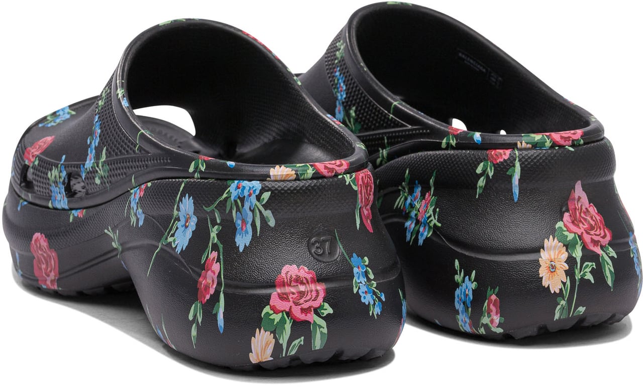 Balenciaga Slide "Pool Crocs™" Zwart