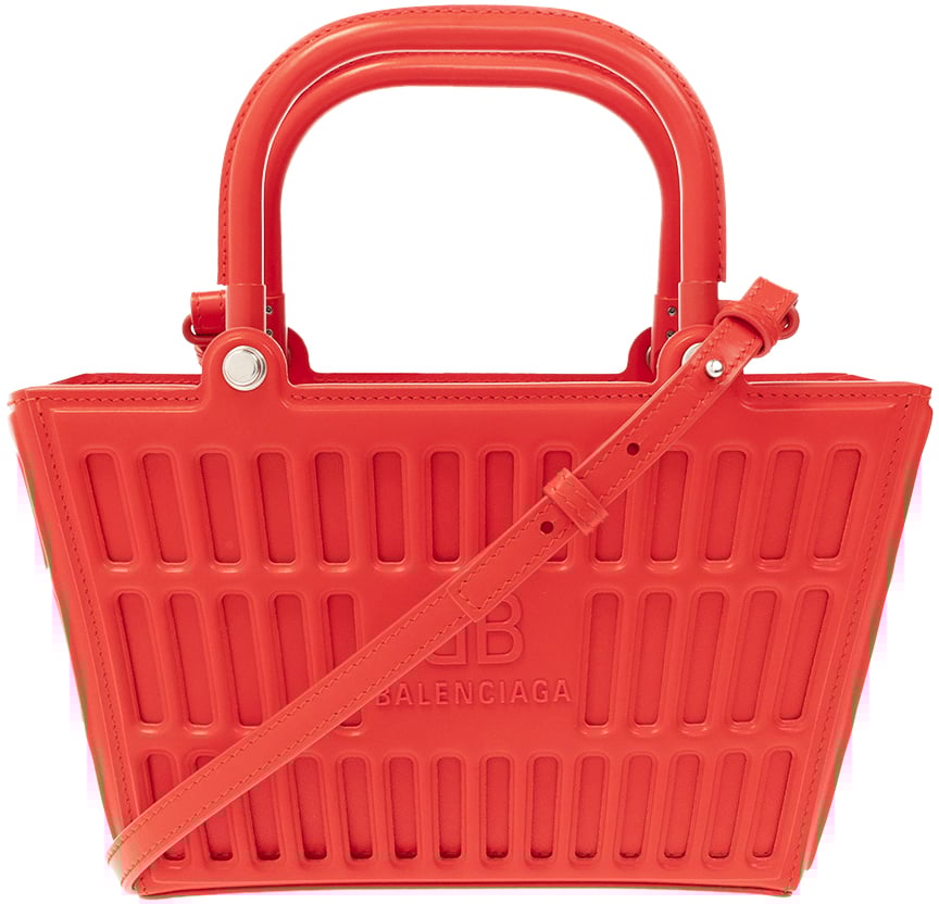Balenciaga Mag Small Basket Bag Rood