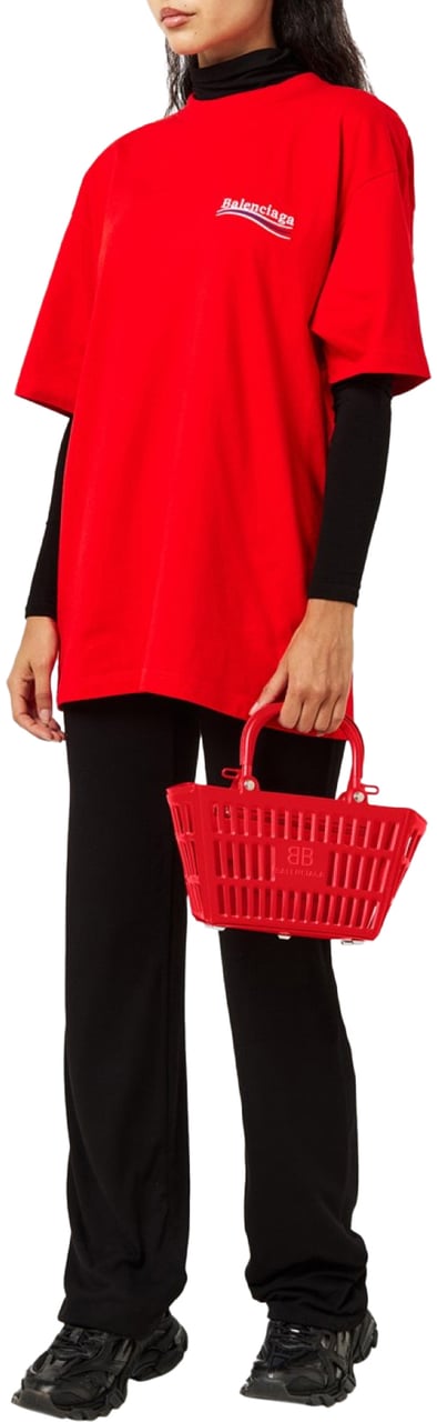 Balenciaga Mag Small Basket Bag Rood