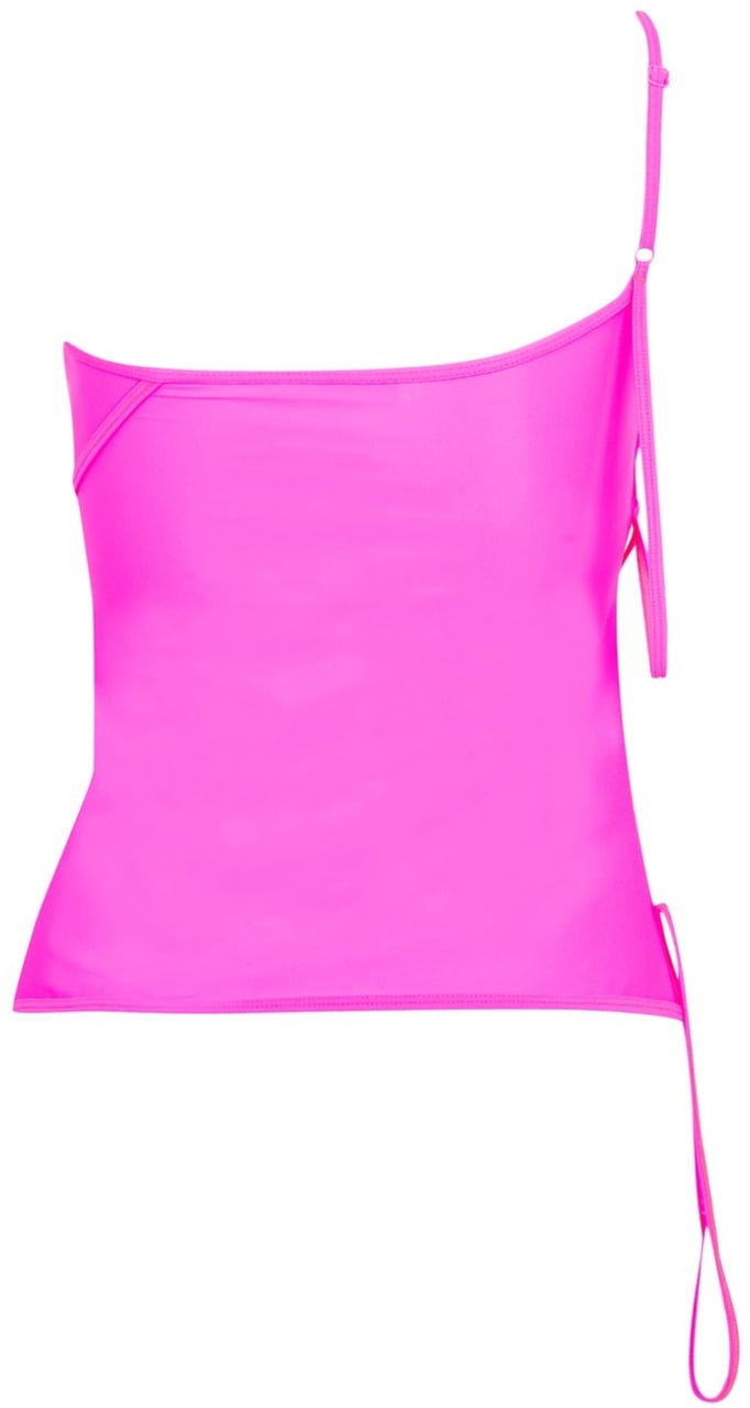 Balenciaga Asymmetric Strap Top Roze