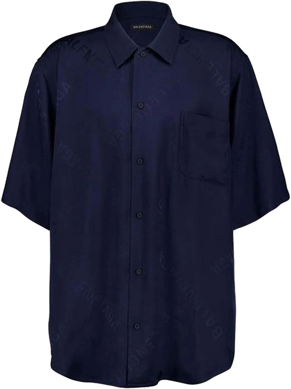 Balenciaga S/s Minimal Shirt Blauw