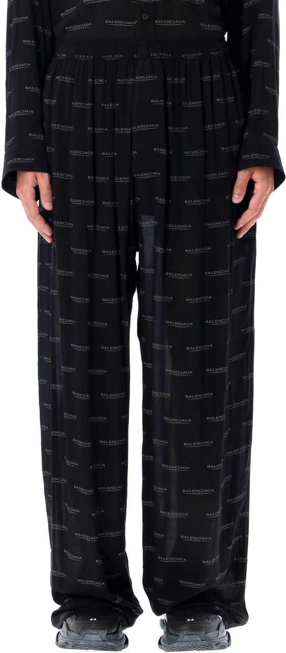 Balenciaga Logo pyjama pants Zwart