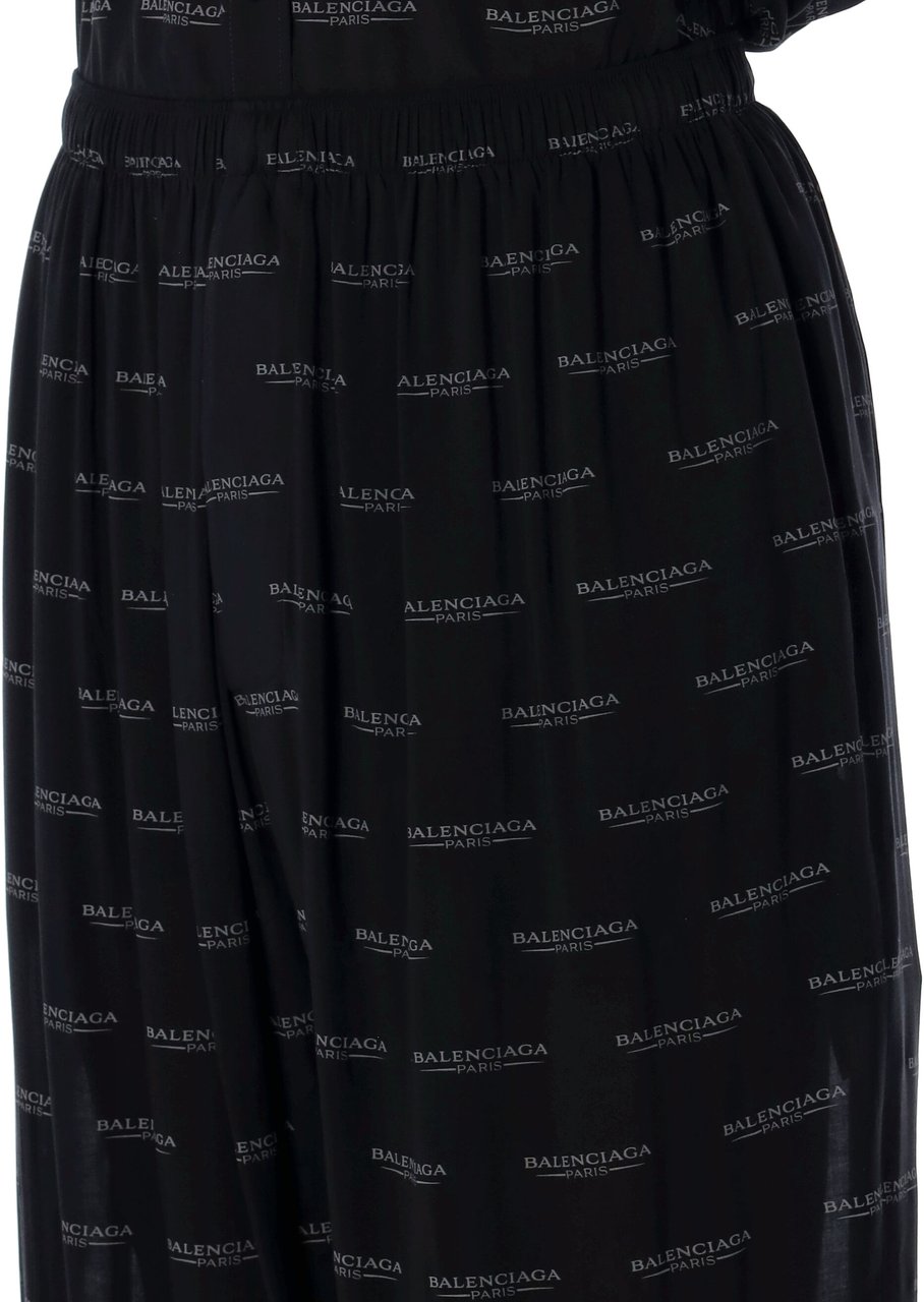 Balenciaga Logo pyjama pants Zwart