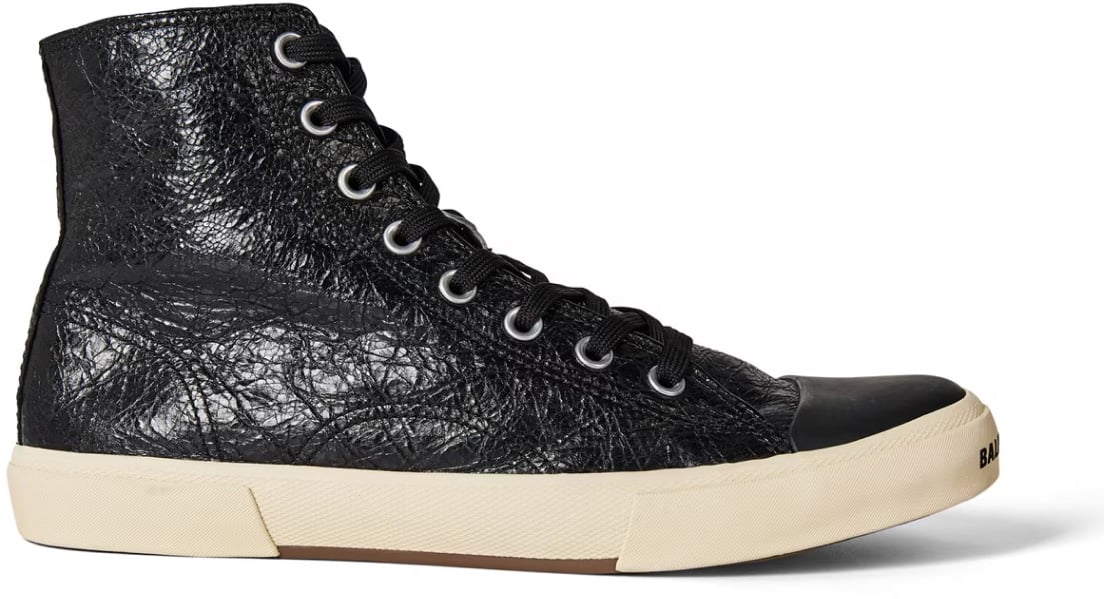 Balenciaga Paris Logo High-top Sneakers Zwart