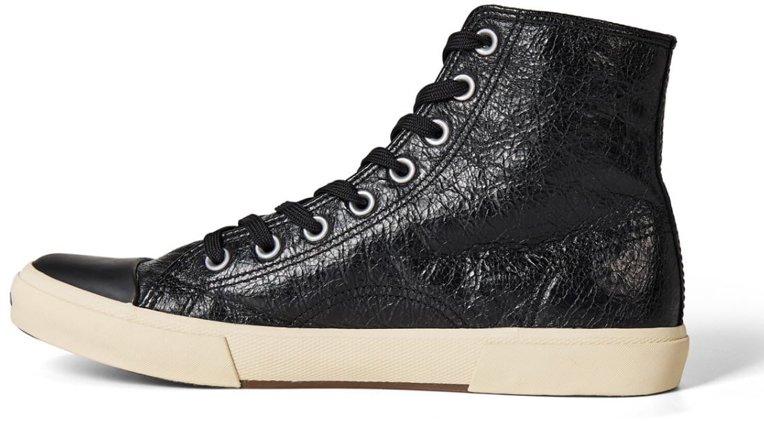 Balenciaga Paris Logo High-top Sneakers Zwart