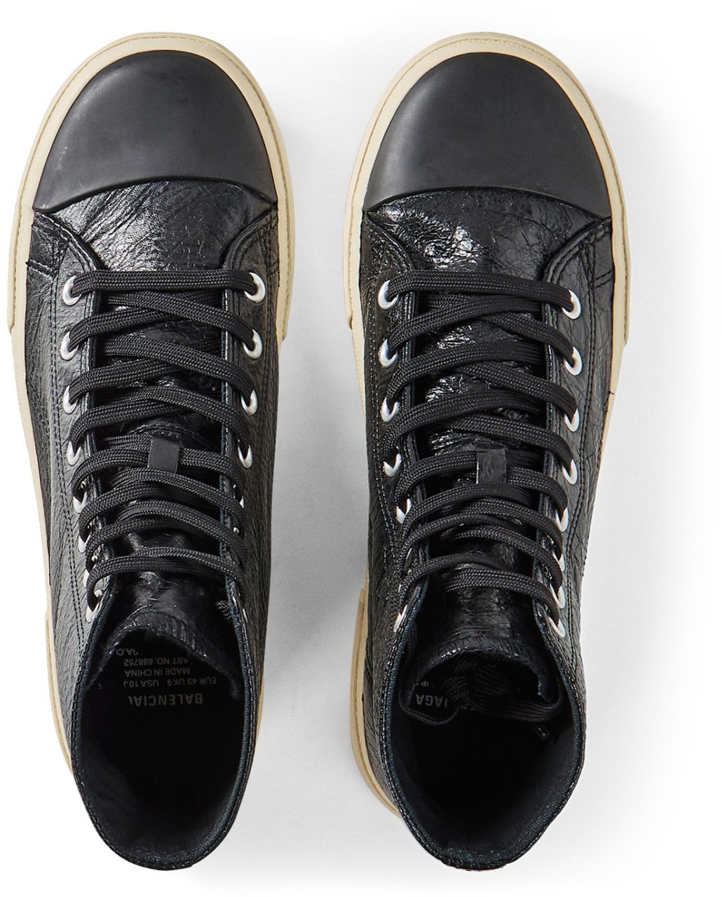 Balenciaga Paris Logo High-top Sneakers Zwart