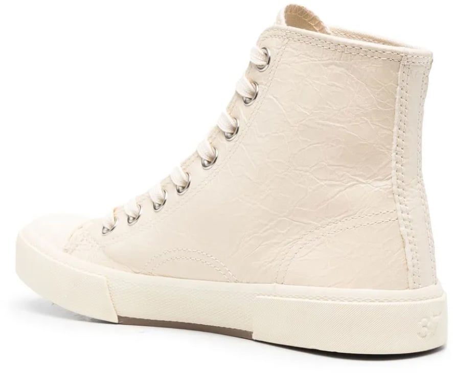 Balenciaga Paris Logo High-top Sneakers Wit