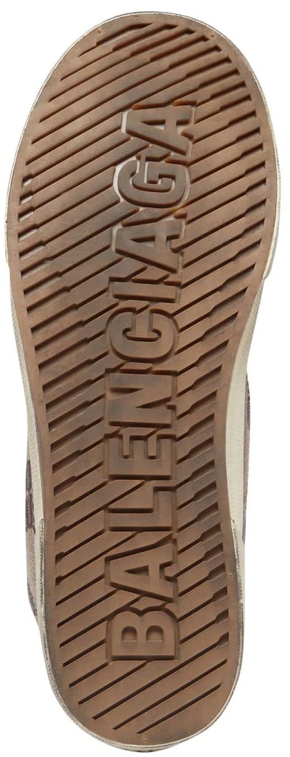 Balenciaga Paris Bb Monogram Logo Hi-top Sneakers Bruin