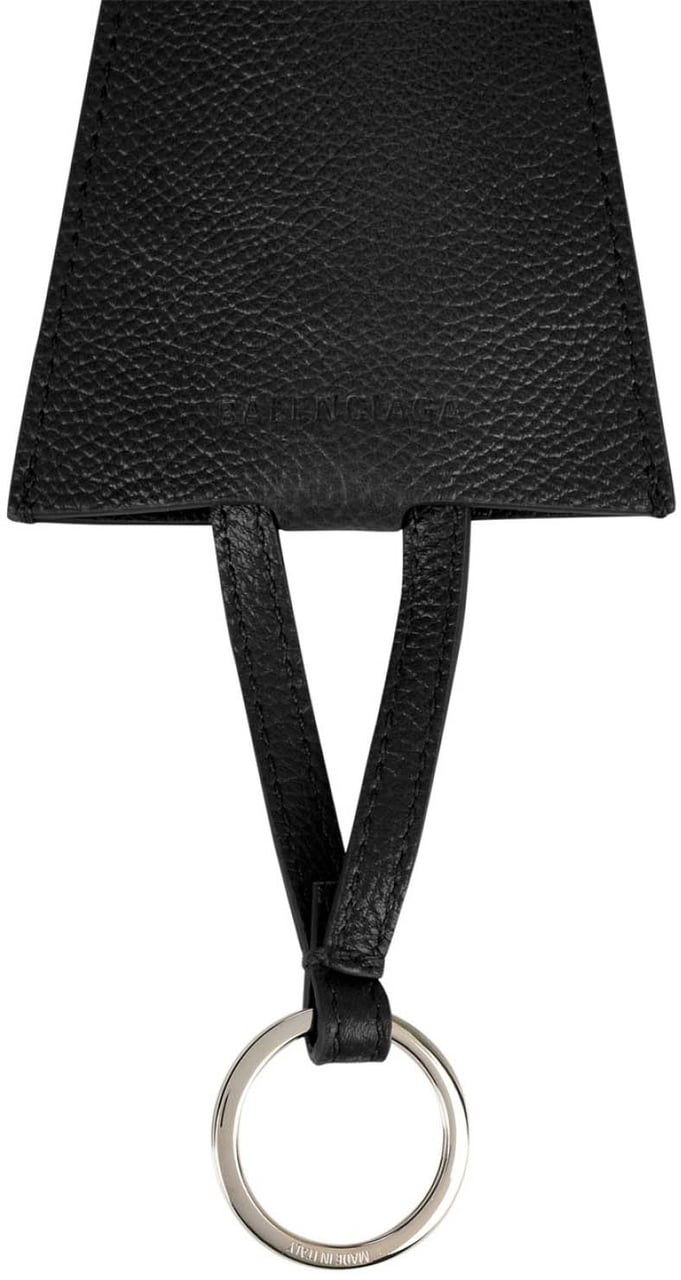 Balenciaga Utility Keyring Necklace Zwart