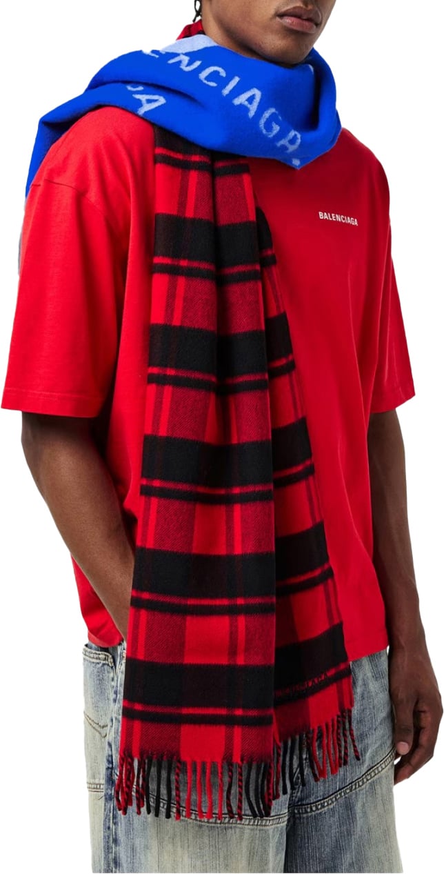 Balenciaga 50/50 Logo Scarf Divers