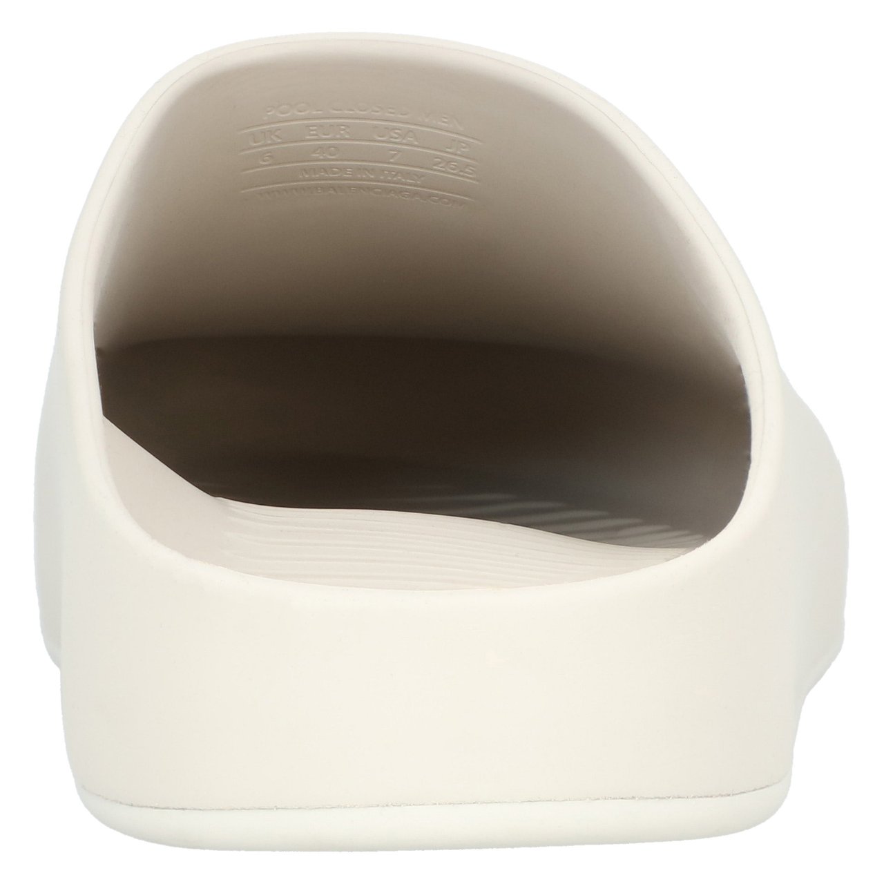 Balenciaga Mule Slide In Nacre Beige Wit