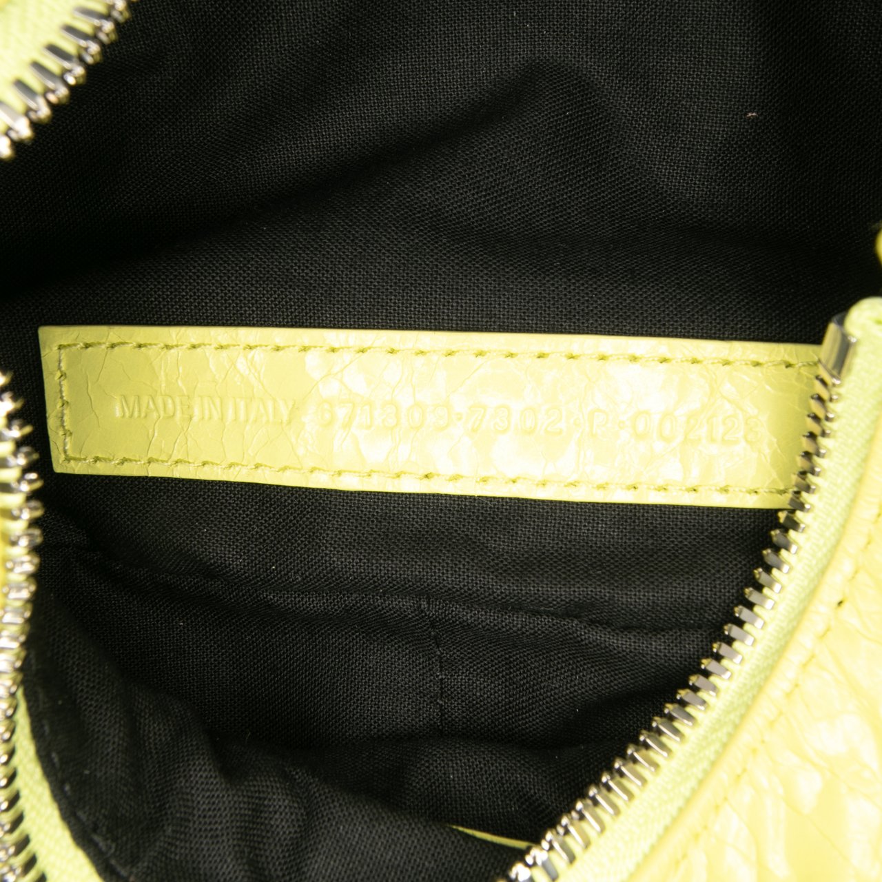 Balenciaga Lambskin Motocross Le Cagole XS Geel
