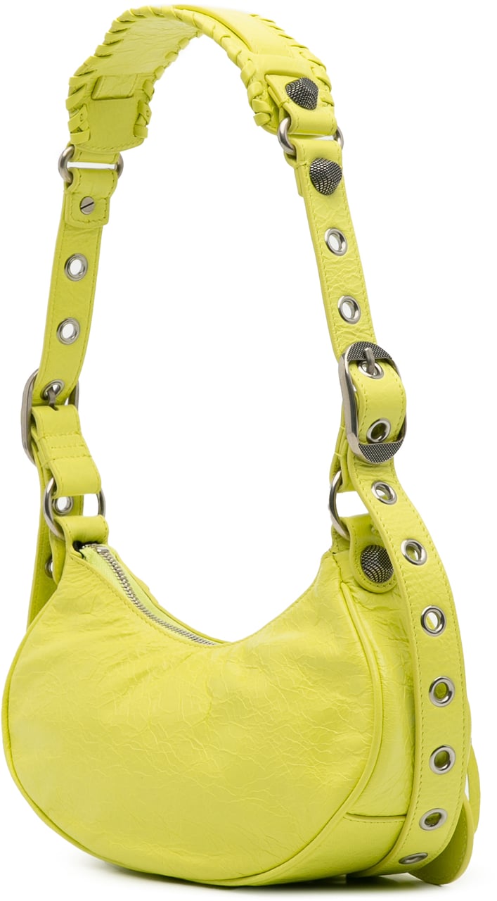 Balenciaga Lambskin Motocross Le Cagole XS Geel