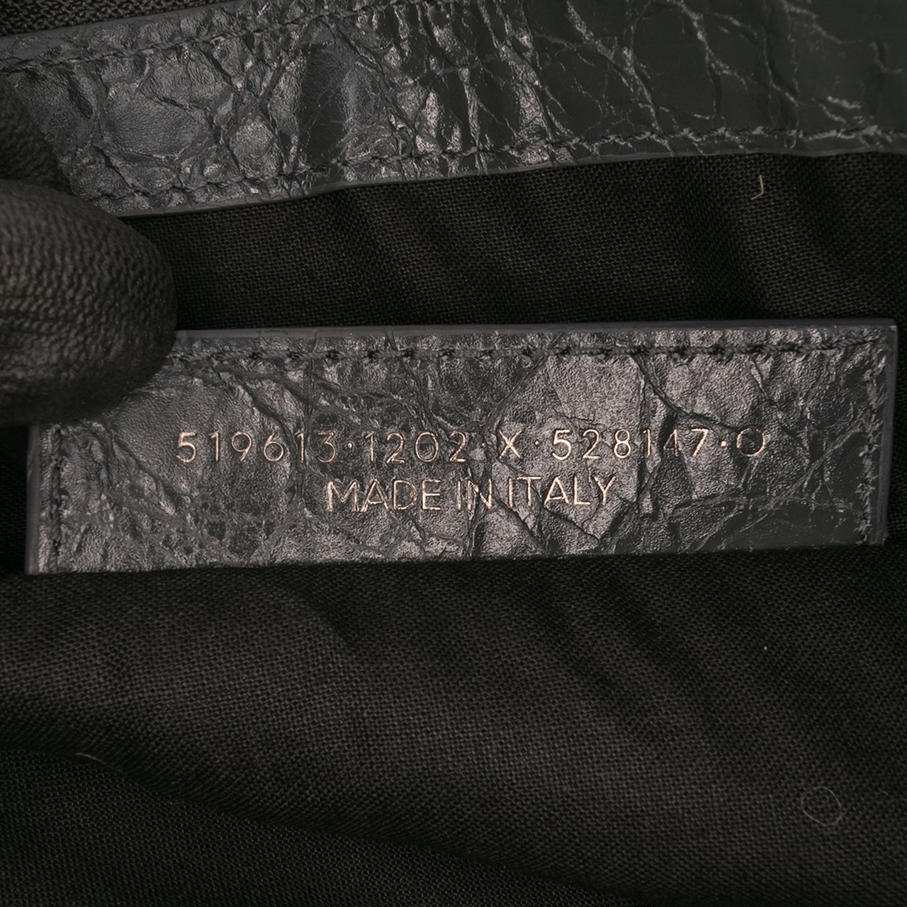 Balenciaga Lambskin Motocross Classic Clip Clutch Groen