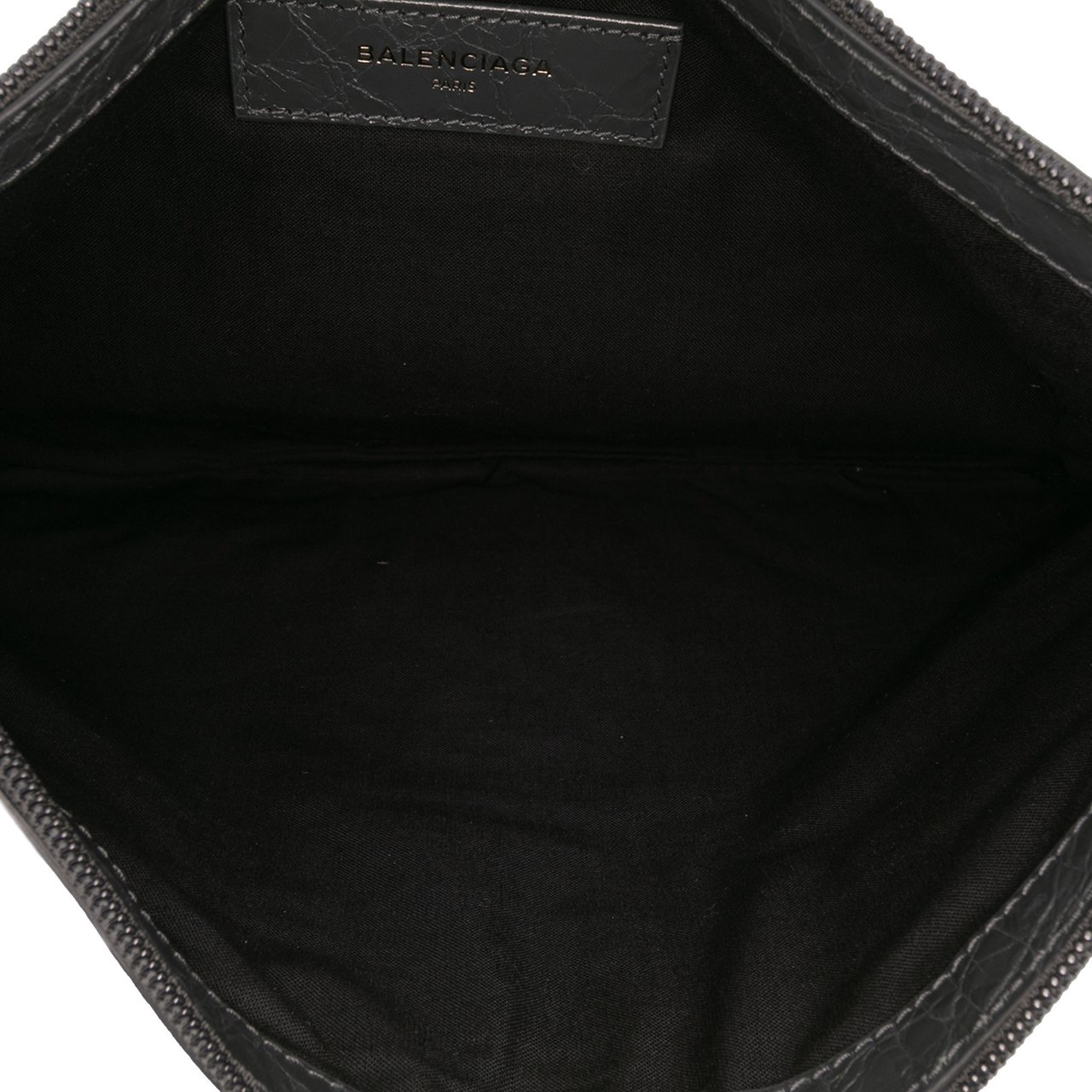 Balenciaga Lambskin Motocross Classic Clip Clutch Groen