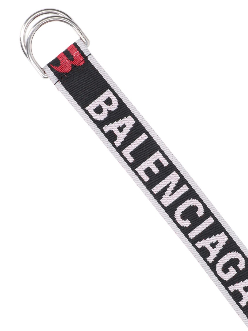 Balenciaga "D Ring" Belt Black Zwart