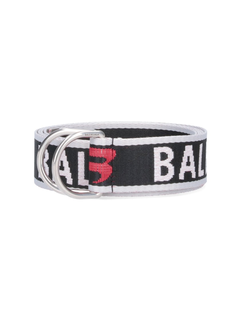Balenciaga "D Ring" Belt Black Zwart