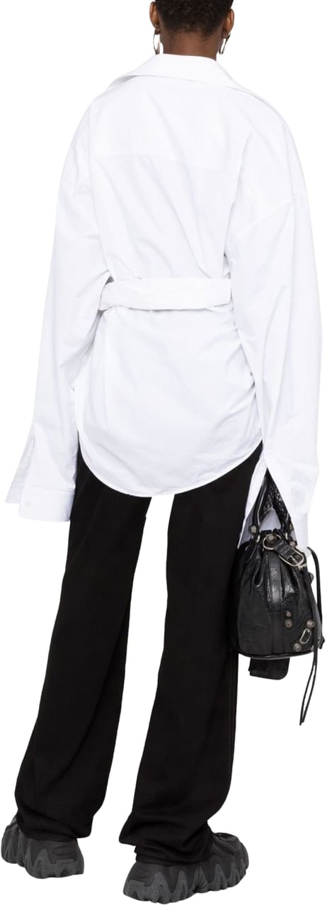 Balenciaga Oversized Wrap Shirt Wit