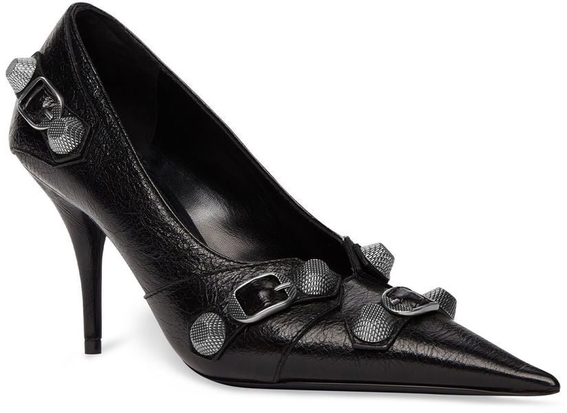Balenciaga With Heel Black Silver Zwart