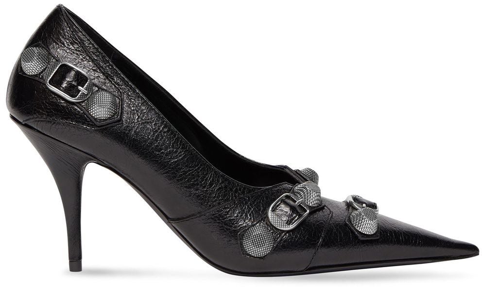 Balenciaga With Heel Black Silver Zwart