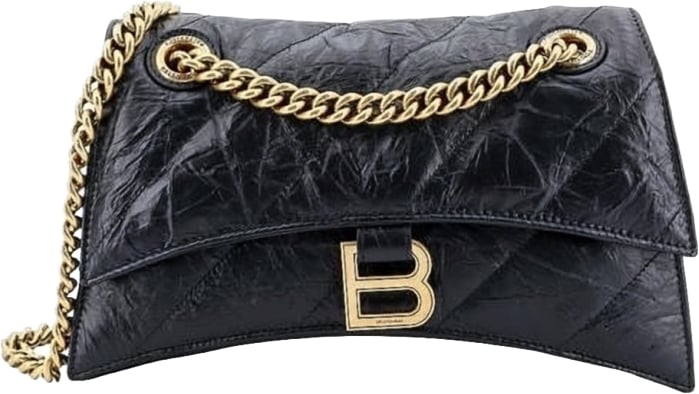 Balenciaga Compact Rectangular Shoulder Bag with Detachable Strap Zwart
