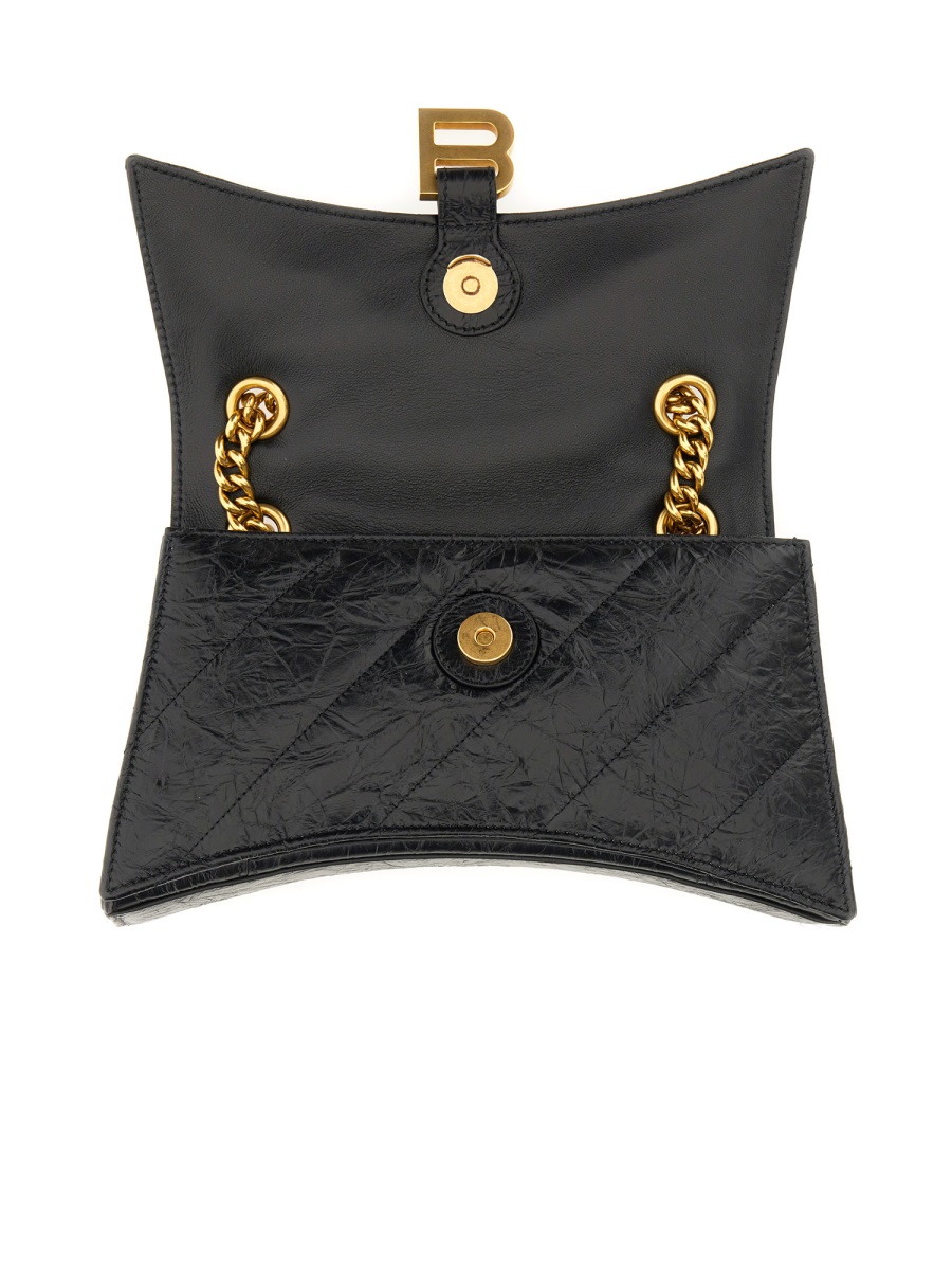Balenciaga Compact Rectangular Shoulder Bag with Detachable Strap Zwart