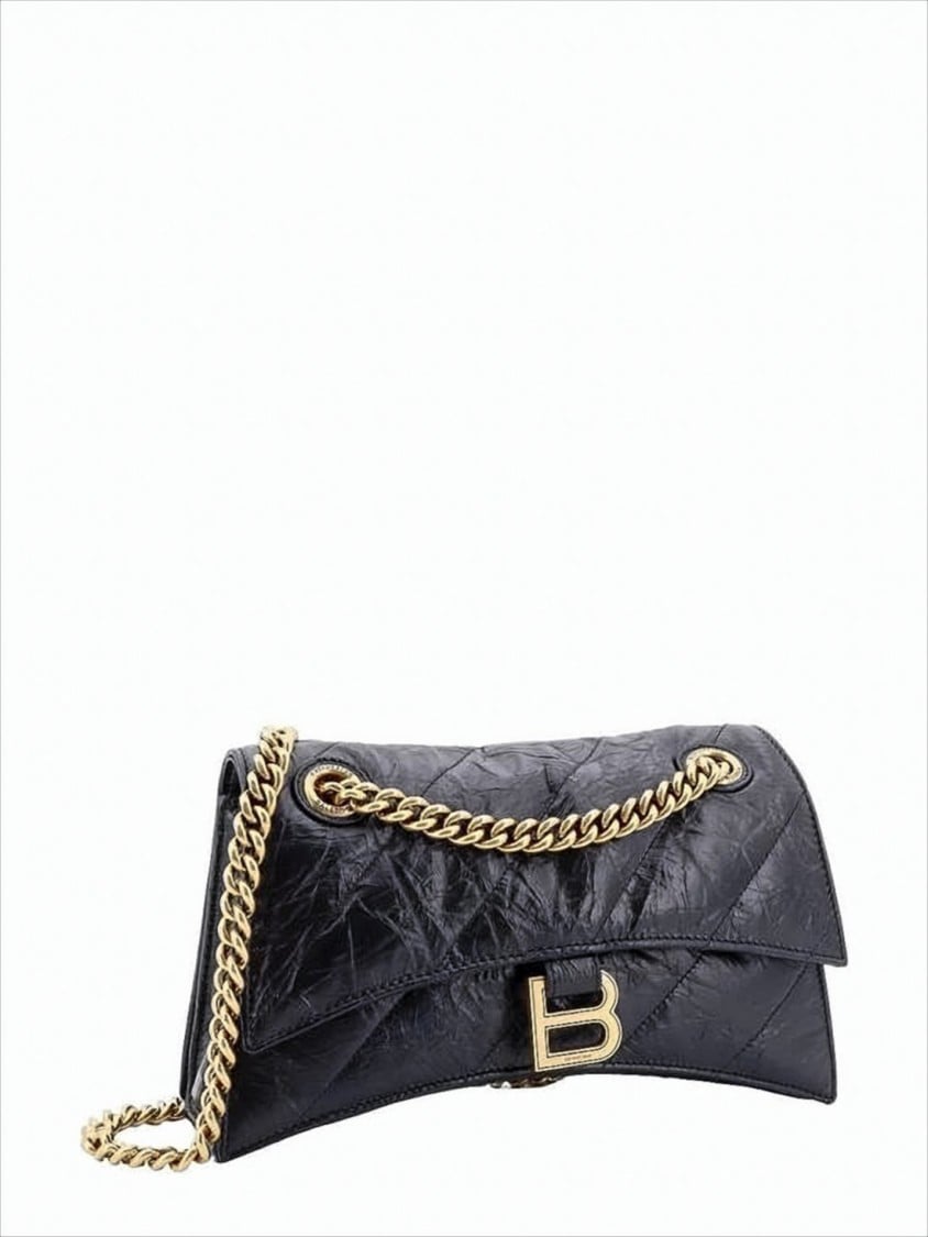 Balenciaga Compact Rectangular Shoulder Bag with Detachable Strap Zwart