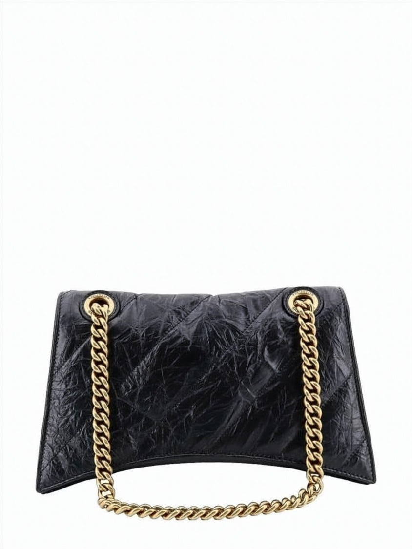 Balenciaga Compact Rectangular Shoulder Bag with Detachable Strap Zwart